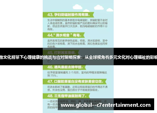 跨文化背景下心理健康的挑战与应对策略探索:从全球视角看多元文化对心理福祉的影响 跨文化背景下心理健康的挑战与应对策略探索:从全球视角看多元文化对心理福祉的影响